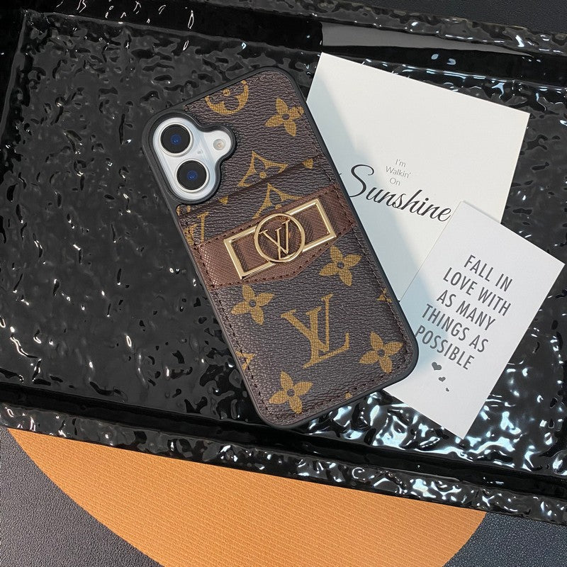 루카드백 골드 로고 아이폰 케이스