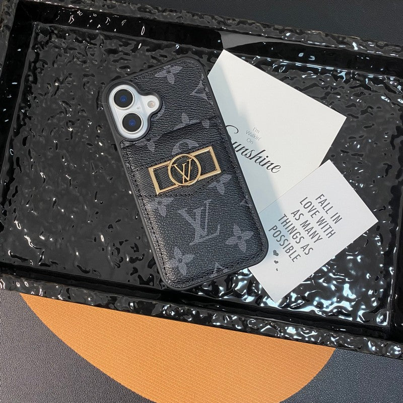 루카드백 골드 로고 아이폰 케이스