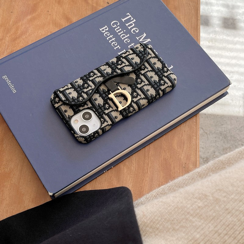 سي دي بلاك & جراب iPhone من القماش الرمادي