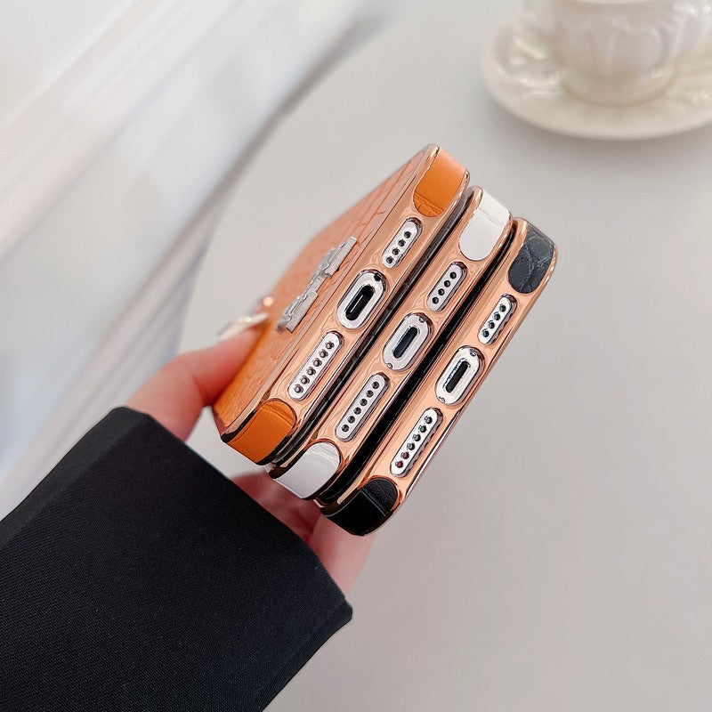 Herm ダイヤモンド ロゴ ローズゴールド iPhone ケース