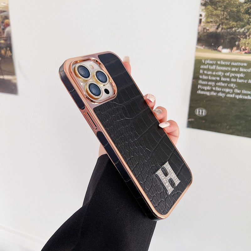 Herm ダイヤモンド ロゴ ローズゴールド iPhone ケース