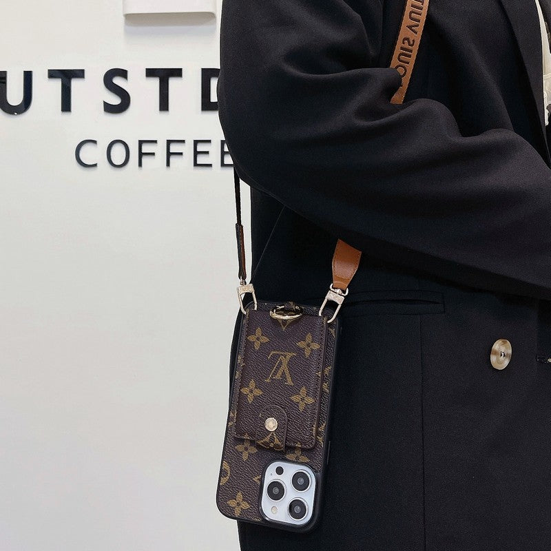 Étui pour iPhone avec chaîne classique Lou Card Bag