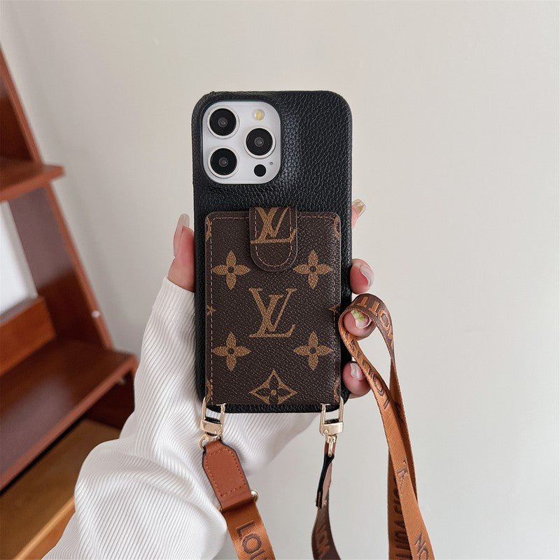 Custodia per iPhone con catena a tracolla Lou Card Bag