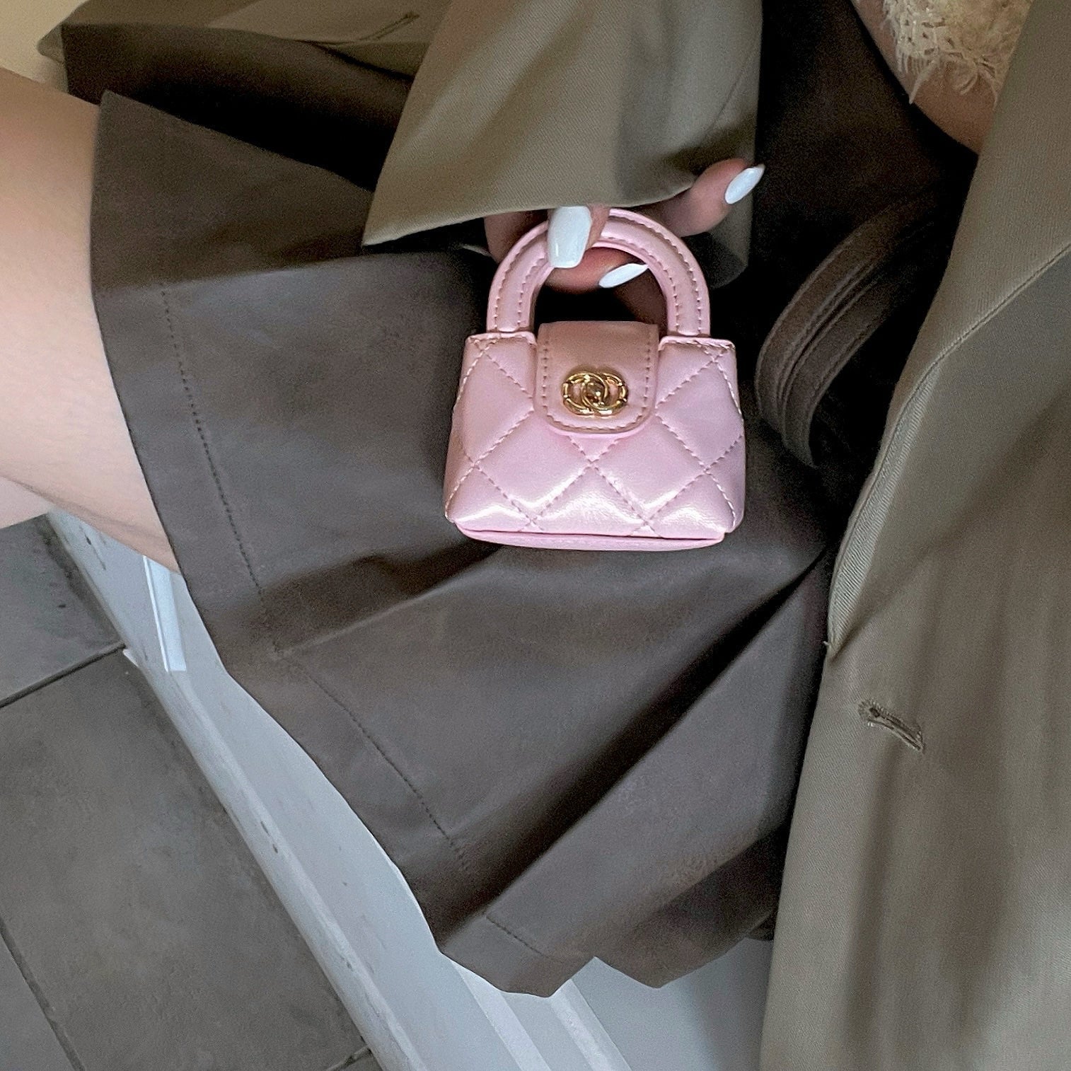 Cute Mini Handbag Style AirPods Case with Chain Strap