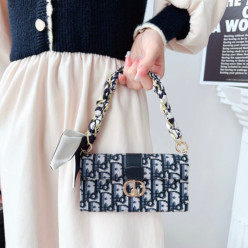 CDバッグ スカーフ チェーン iPhoneケース