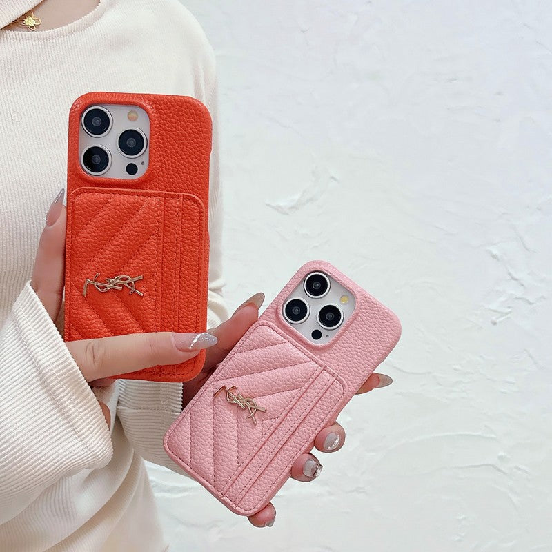 세인트 카드 가방 가죽 아이폰 케이스