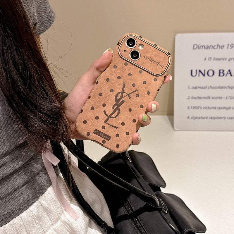 세인트 브라운 가죽 아이폰 케이스