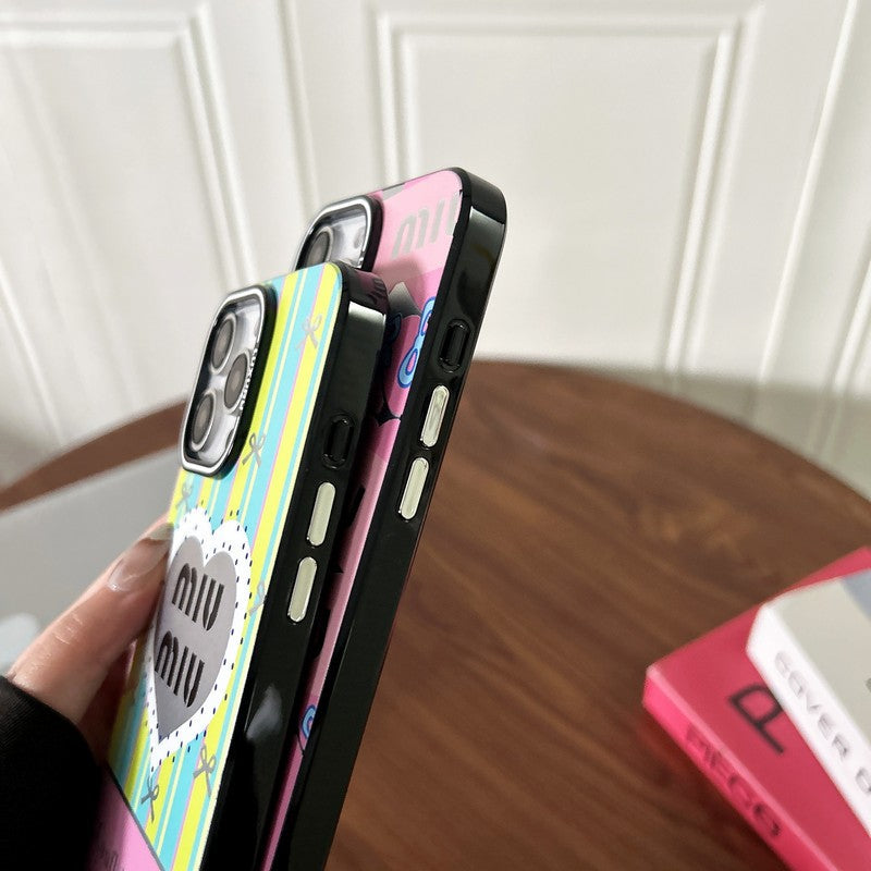 ミュウピンク & グリーンのiPhoneケース