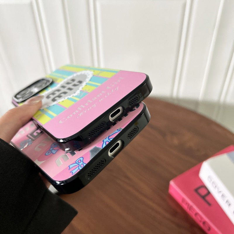 ミュウピンク & グリーンのiPhoneケース