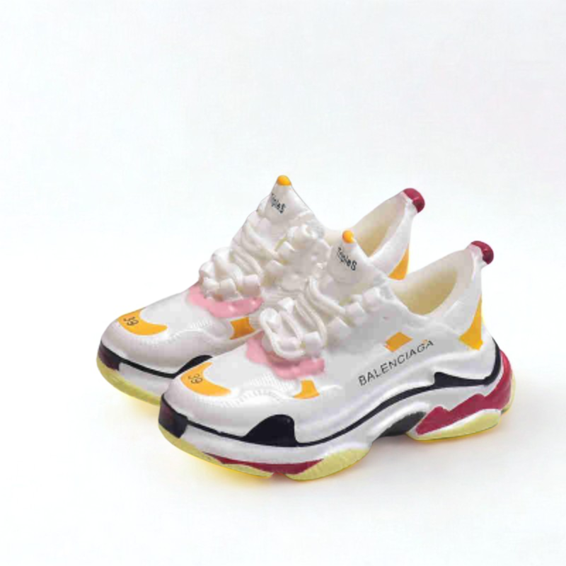 Labubu Designer Triple S Miniature Sneakers - White Multicolor