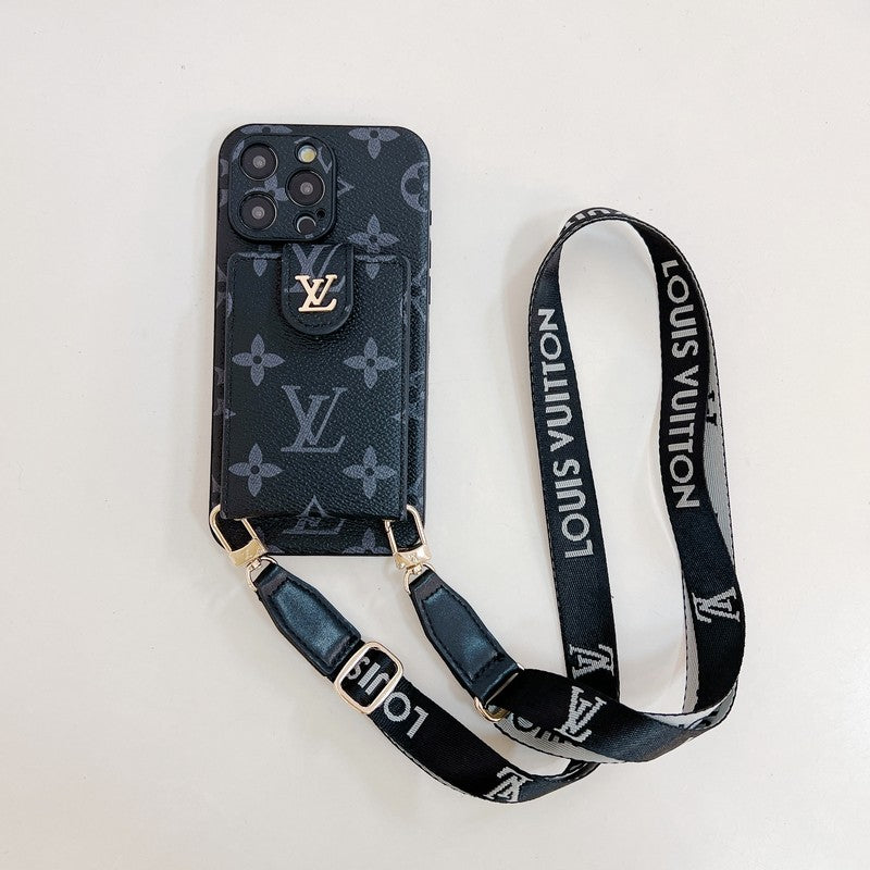 루 카드백 크로스바디 컬러 체인 아이폰 케이스