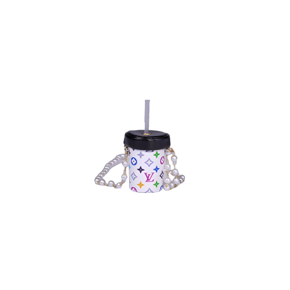 Labubu Miniature Designer Bubble Tea Cup - L.V. Inspired