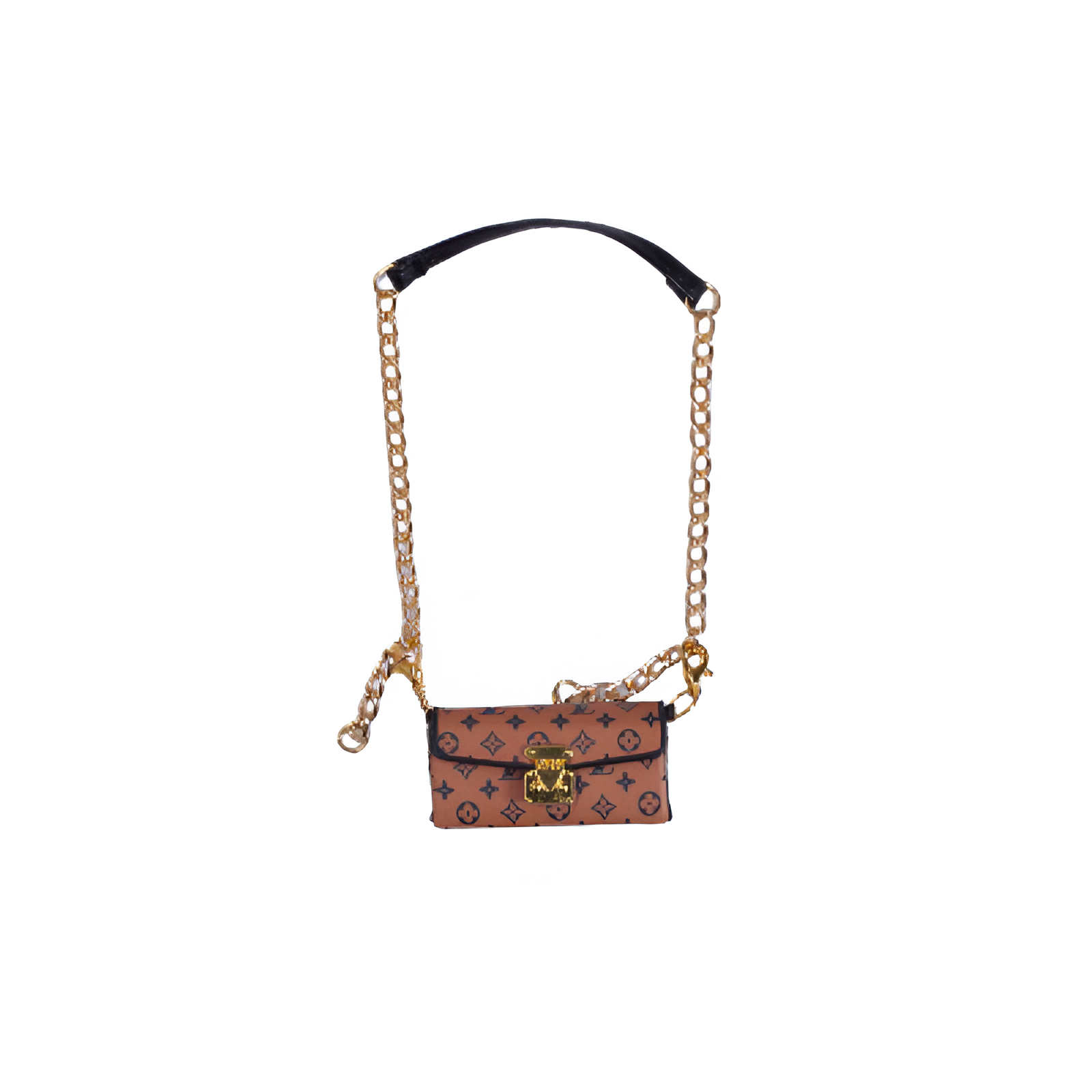 Labubu Miniature Monogram Trunk Clutch - L.V Inspired