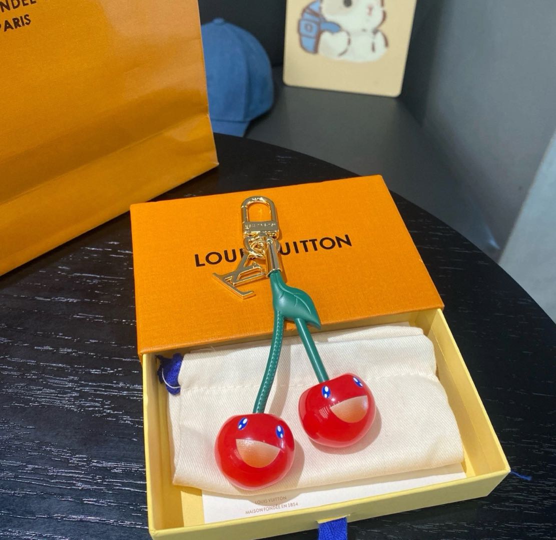 🌟 L$V Cherry Keychain: Cute + Luxury, All in One 🍒✨