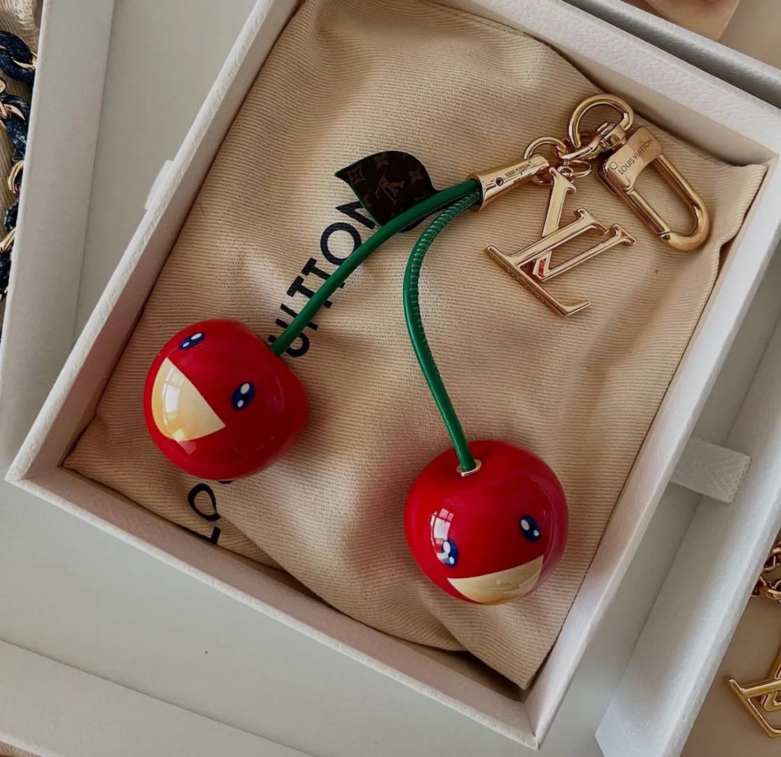 🌟 L$V Cherry Keychain: Cute + Luxury, All in One 🍒✨