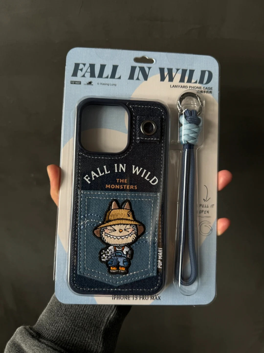 Labubu Denim Phone Case - Detachable Strap | Mini Pouch