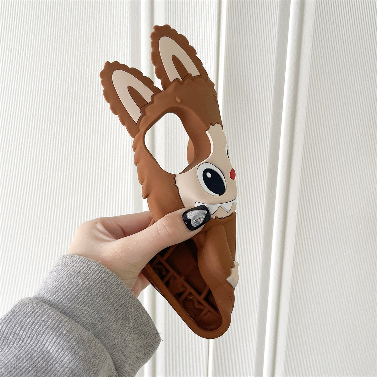 Labubu 3D Silicone Phone Case - Soft, Flexible & Adorable Cartoon Design