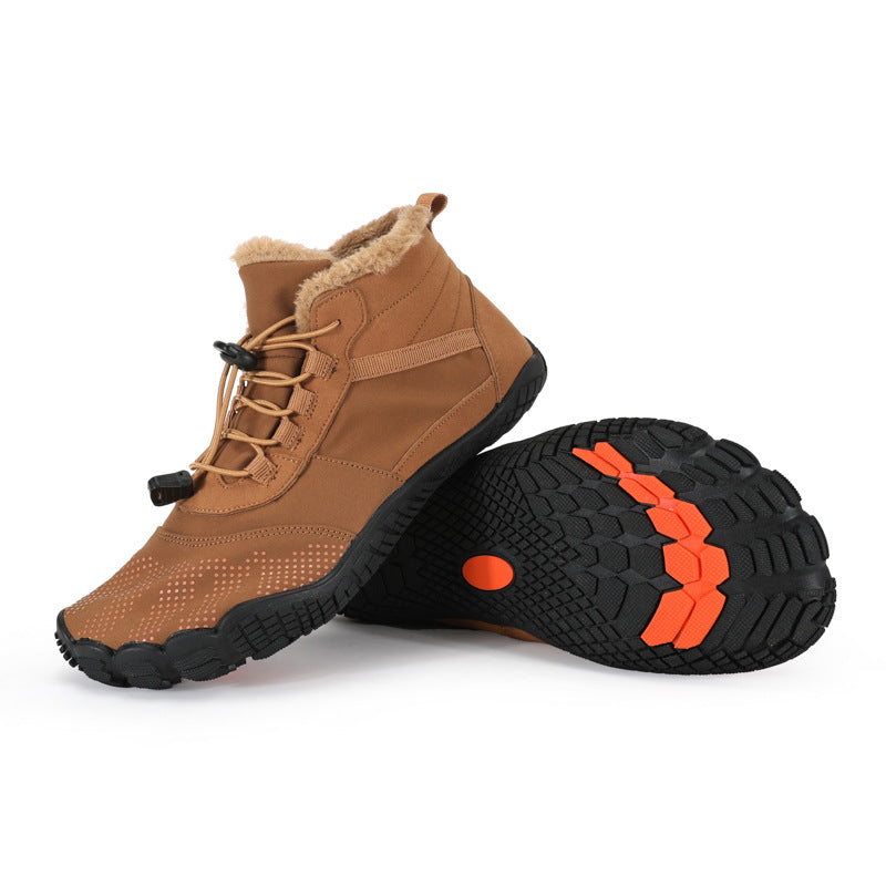 Fleece-Lined Toggle-Lace Winter Hiking Boots