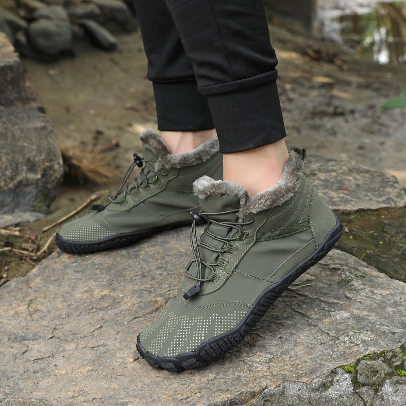 Fleece-Lined Toggle-Lace Winter Hiking Boots