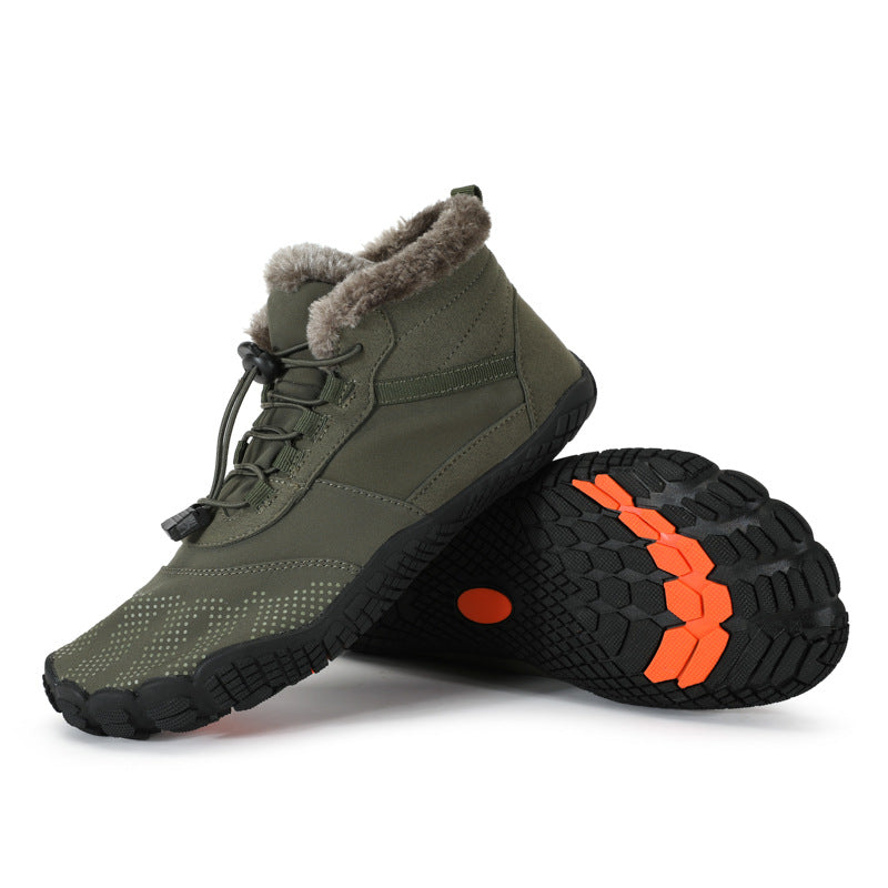 Fleece-Lined Toggle-Lace Winter Hiking Boots