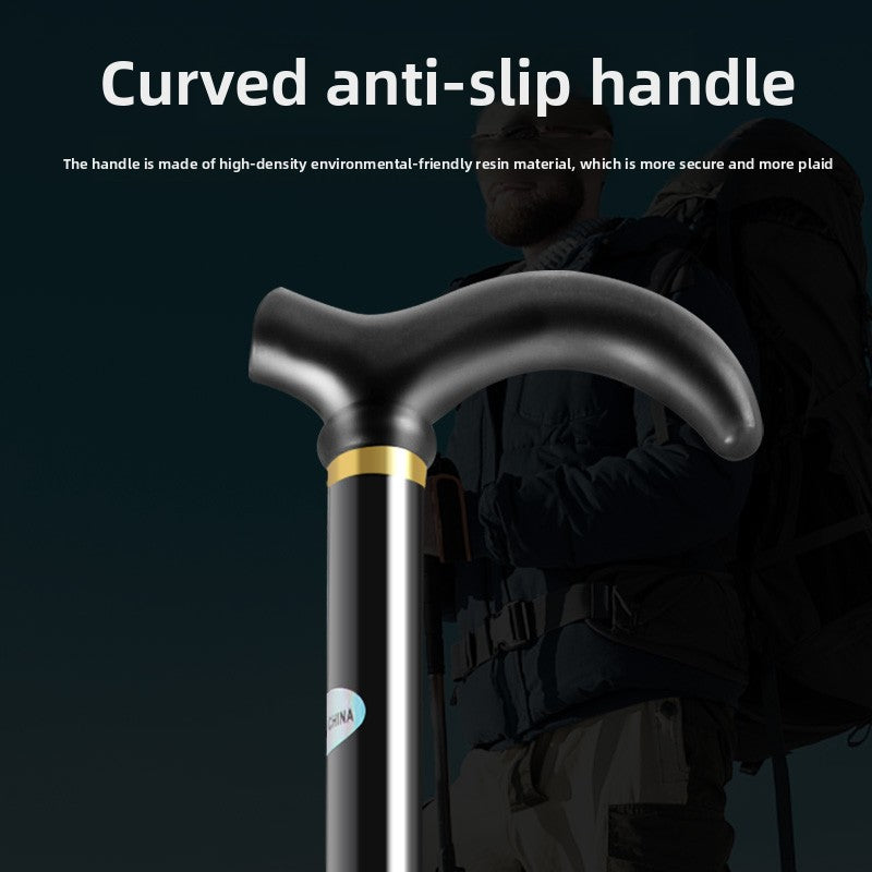 Five-Section T-Handle Folding Trekking Pole