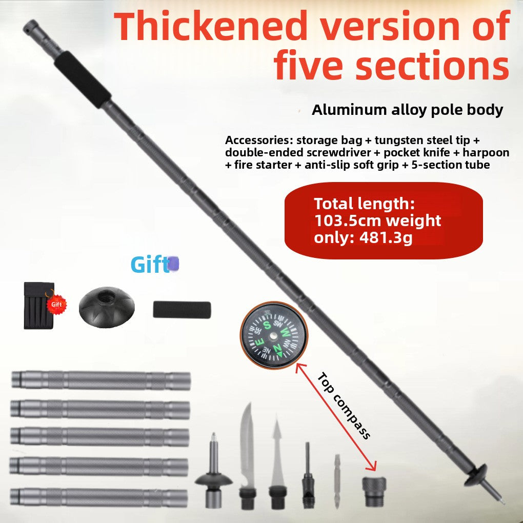 Modular Trekking Pole with Compass