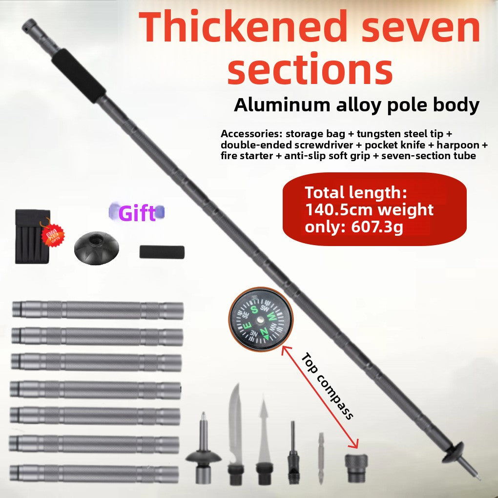 Modular Trekking Pole with Compass