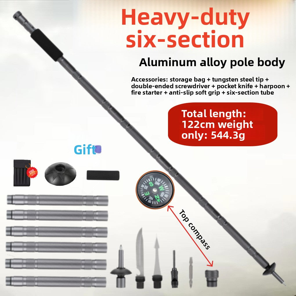 Modular Trekking Pole with Compass