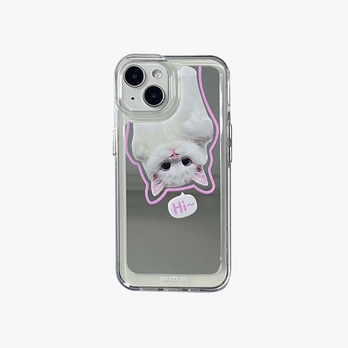 미러 아이폰 케이스 | 커플 고양이 & 강아지 안녕하세요 (2개 구매 시 1개 50% 할인)